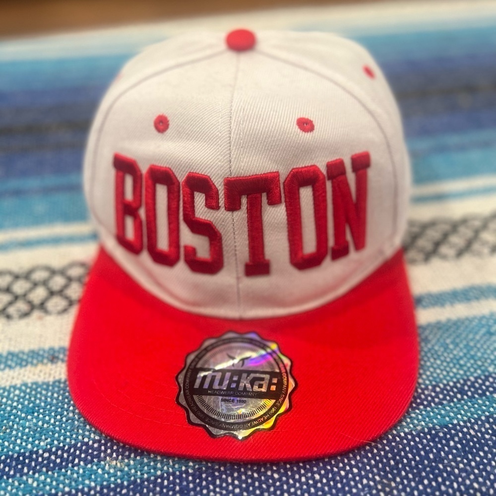 Boston flat brim hat in GUC
